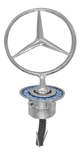 Emblema Mirilla Cofre Mercedes Benz Base Azul Metalico