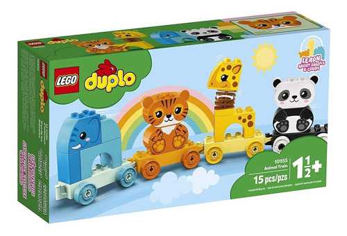 Juego Bloques Lego Duplo Mi Primer Tren De Animales Febo