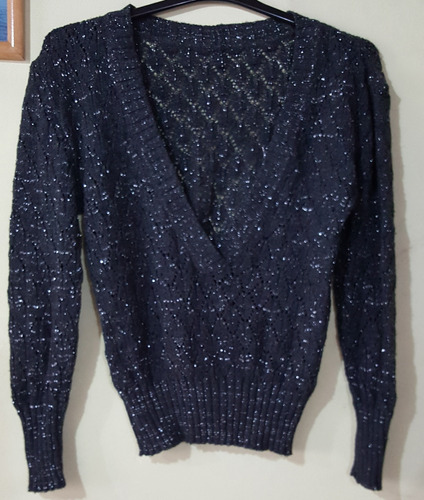 Sweater Lana Muy Fina Con Hilos Brillosos Muy Fino