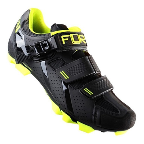 Zapatilla Mtb F65 Flr Negra Y Amarilla
