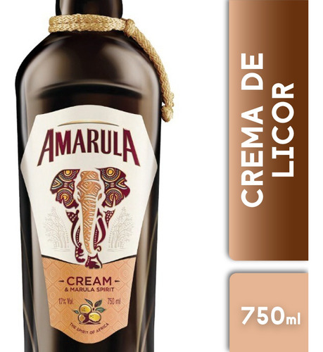 Licor De Crema Amarula 750cc Bajativo Premium Elefante