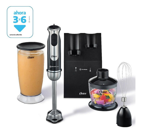 Mixer Oster 2800 Kit Picador / Batidor 800 W Negro