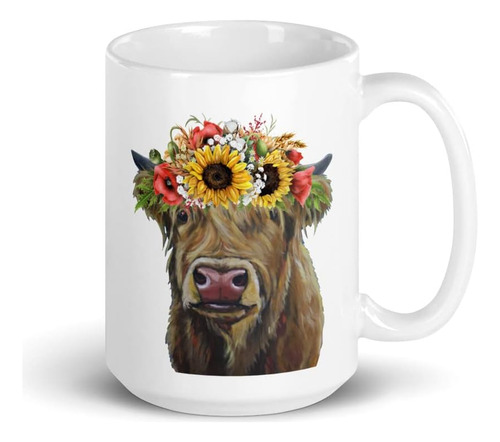 Taza De Vaca De Girasol, Taza De Vaca Linda, Regalos De Aman