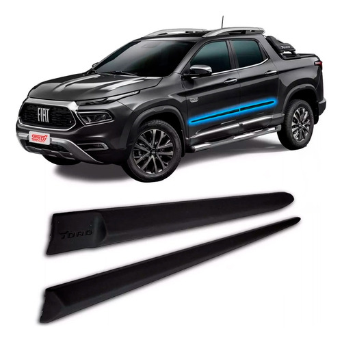 Kit 4 Friso Portal Lateral Fiat Toro Ranch 2018-2022