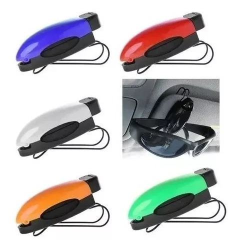 Soporte Para Lentes O Gafas Clip En Parasol Del Auto