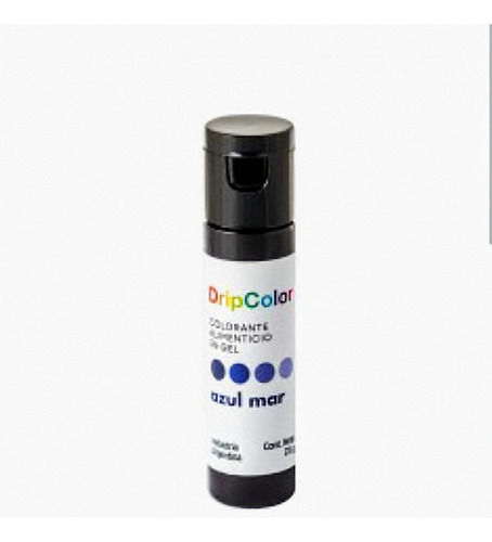 Colorante En Gel Comestible Azul Mar Reposteria Drip Color