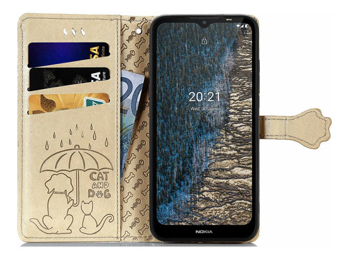 Funda Con Tapa Tipo Cartera Sd62 Para Nokia C10/c20