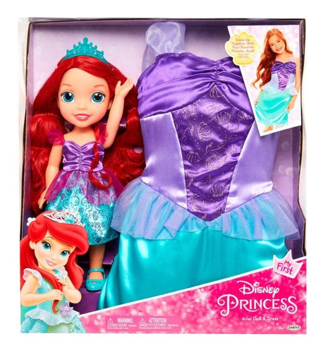 Disney Princesa Muñeca Con Disfraz Sirenita Ariel Oferta