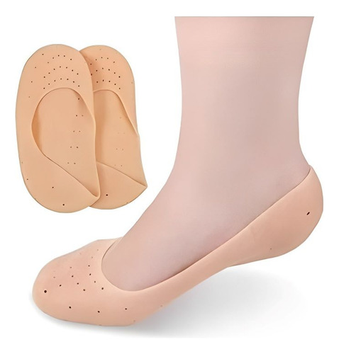 Meia Sapatilha Lavável Silicone Previne Bolhas Calos Pés