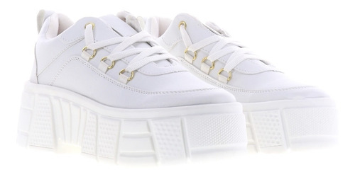 Imagen 3 de 4 de Tenis Mujer De Plataforma Casuales Erez Negro