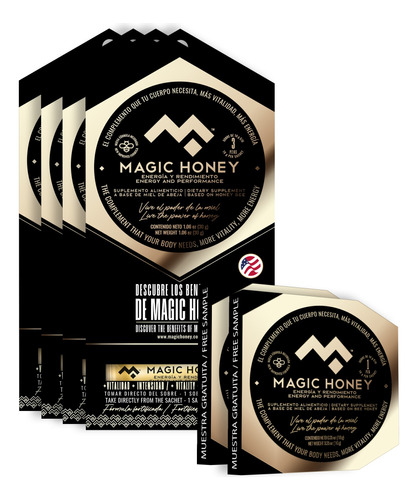 Magic Honey 12 Sachets Para Hombre Mas 2 De Regalo