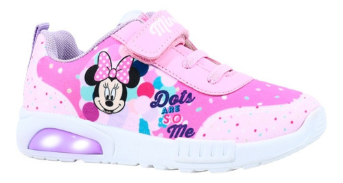 Zapatillas Disney Minnie Mouse Con Luz Footy Linea Pop Mania
