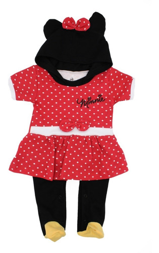 Mameluco Minnie Mouse Con Gorro Original Disfraz Disney 4610