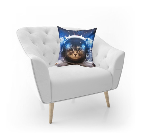 Imagen 5 de 5 de Cojín Decorativo Space Miau 40 Cm