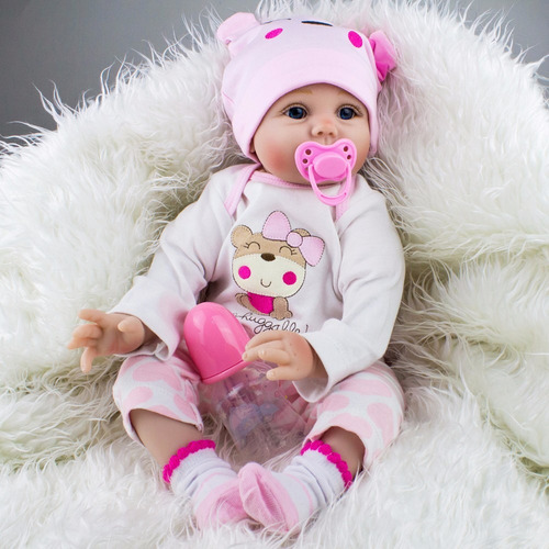 Bebe Reborn Muñeca 57 Cm Silicon Tela Entrega Inmediata En