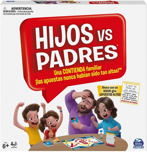 Juego De Mesa Games Hijos Vs Padres ¡suban Las Apuestas!