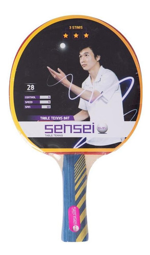 Sensei Accesorio - Paleta Ping Pong 3 Stars