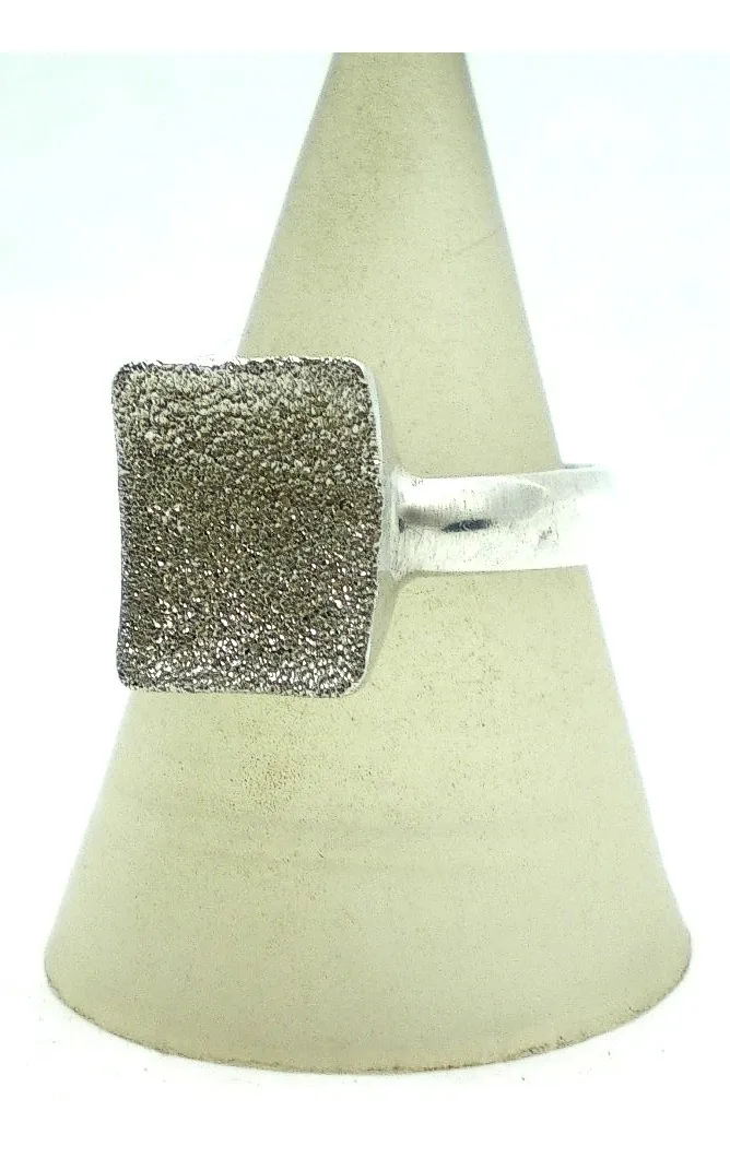 Anillo De Plata 925 Arenado