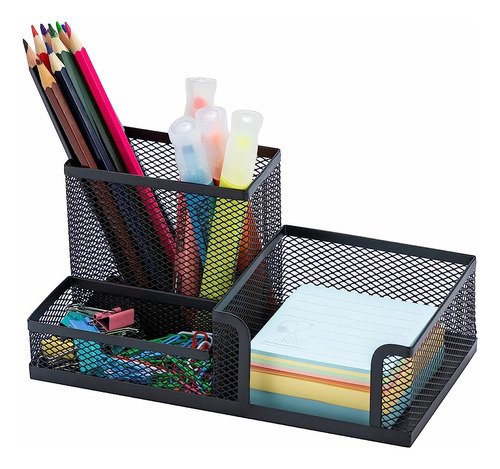 ~? Yunqing Black Mesh Pen Holder - Multipurpose Mesh Desk Or