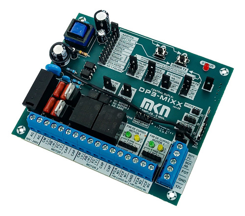2pcs Controle Remoto Motor + Central Dupla Mkn Cor Verde-escuro