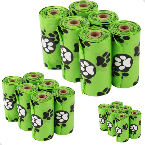 Saquinho De Lixo Biodegradável Refil Cata Caca Cães E Gato Cor Verde
