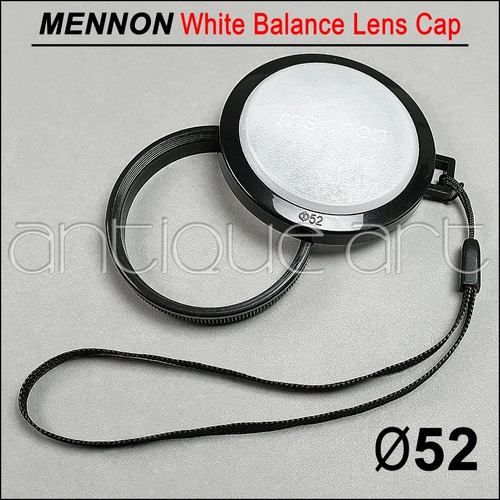 A64 White Balance Lens Cap Ø 52mm Mennon Balance Blancos