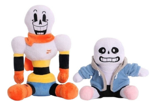 Muñeco Peluche Undertale Papyrus Sans 2 Piezas, Juguete Re