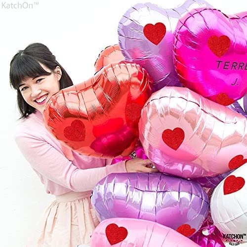 Imagen 7 de 8 de 500 Unidades, Calcomanias De Corazon Rojo Con Efecto De Purp