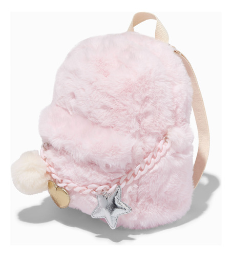 Mini Morral Peludos Rosado Claires 