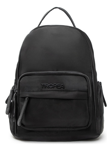 Mochila Urbana Mujer Tropea Bright Color Negro Diseño de la tela Lisa