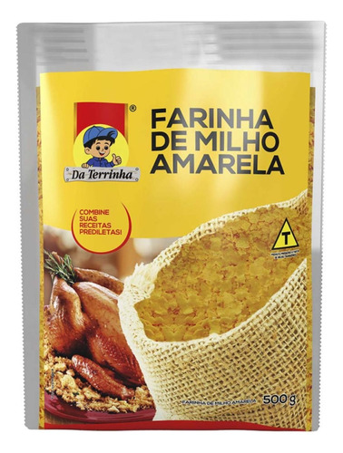 Farinha De Milho Amarela Da Terrinha 500g Com Validade