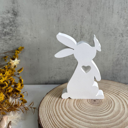 X Kissing Butterflys Rabbit Mold Enfeite De Coelho Gypsu 600
