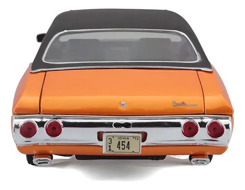Miniatura Chevrolet Chevelle Ss 454 Sport 1971 Maisto 1/18 Laranja