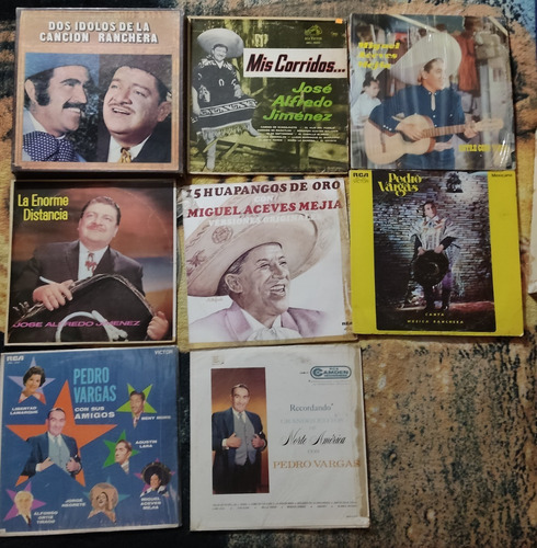 Discos Acetato Viente Fernandez Jose Alfredo Y Miguel Acevez (Usado)