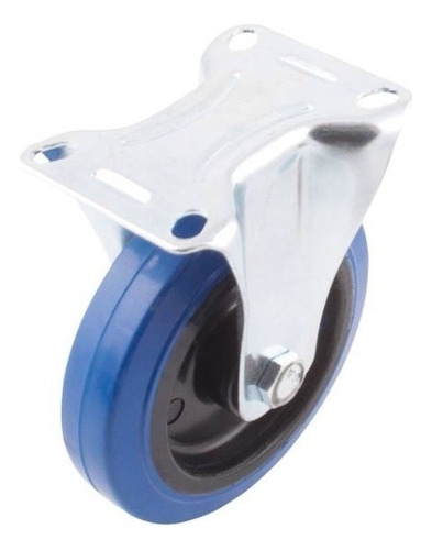 Rodaja De Goma Elástica Azul 4´´ X 1-1/4´´ 90 Kg 2 Piezas P