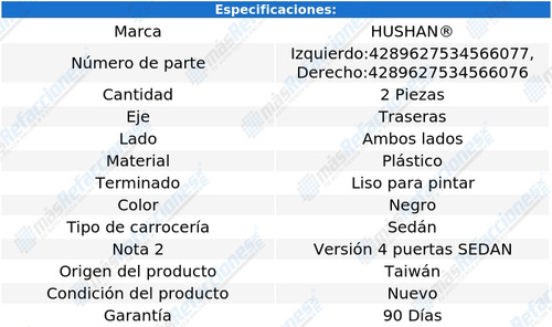 Par Juego Manijas Exteriores Honda Accord Tras 1998-2002 Rxc