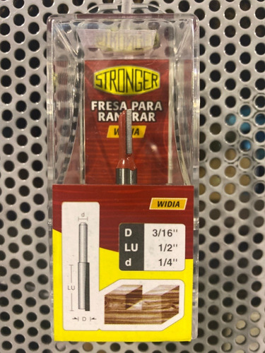 Fresa P/trompo Stronger P/ranurar Widia 3/16 426611