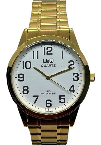 Reloj Q&q C152j831y Pulsera Dorado Color del fondo Blanco