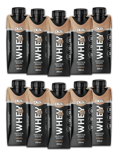 Dux Combo - 10 Und Shake Protein Dux / Caixinha Com 250ml