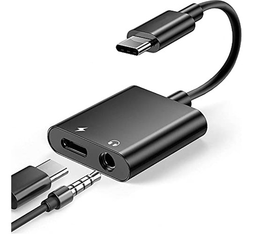 Adaptador De Cargador Y Auriculares Usb C A 3,5 Mm