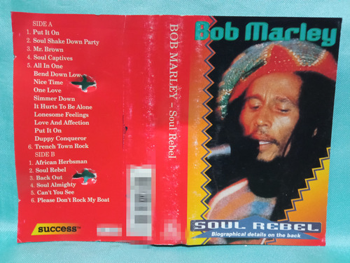 F Bob Marley Cassette Soul Rebel Europa 1995 Ricewithduck