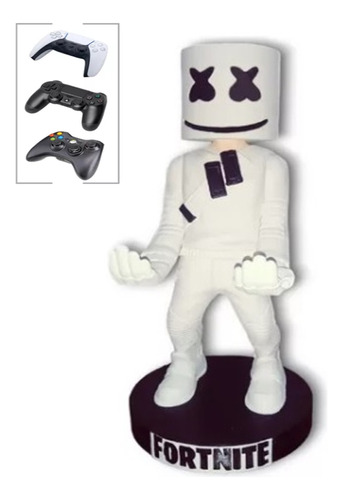 Soporte Joystick Control Mando Figura Marshmello Fortnite 3d