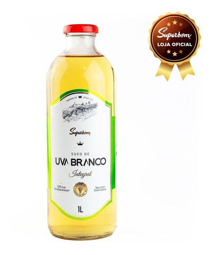 Imagem 2 de 4 de Suco De Uva Branco 1l