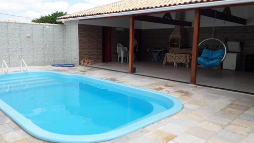 Casa De Praia Mobiliada Com Piscina, 2 Quartos, 3 Banheiros