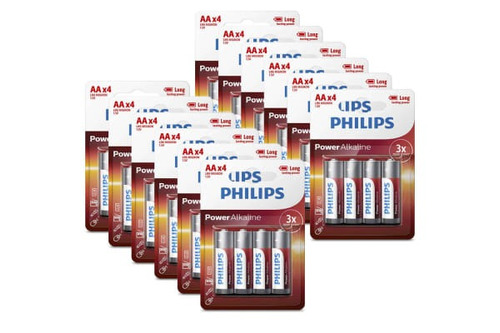 Kit 60 Pilhas Pilha Palito Aa Alcalina Phillips 1,5v