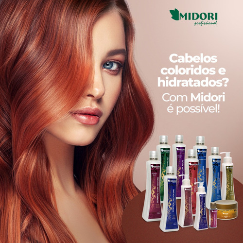Shampoo Com Silicone Para Cabelos Com Quimica 250ml Midori