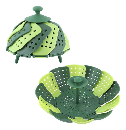Cesta Para Cocinar Al Vapor Plegable De 2 Piezas De Kitchen