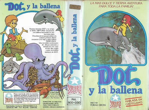 Dot Y La Ballena Vhs Original Video Scope Dibujos Animados | MercadoLibre