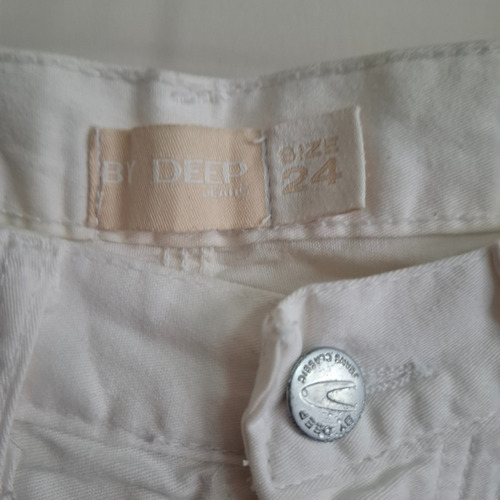 Jean Elastizado Oxford By Deep Blanco Talle 40 (Usado)
