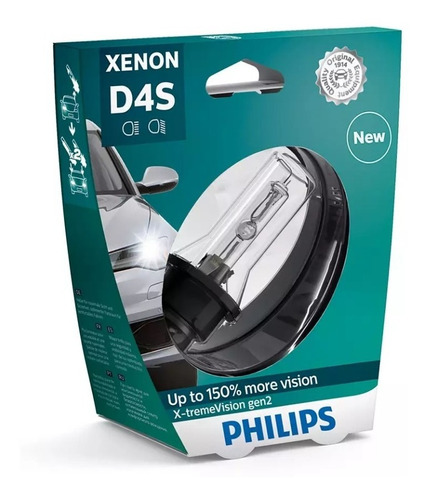 Ampolleta D4s Xenon 35w 150% Mas Vision Xtremevision Philips